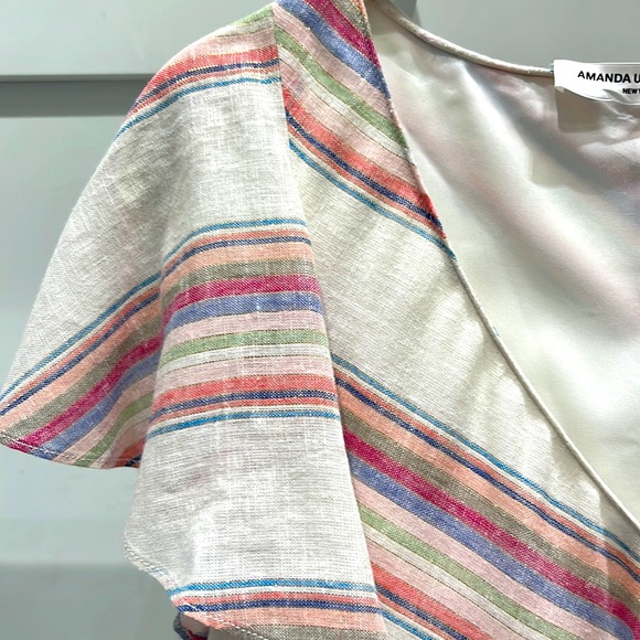 AMANDA UPRICHARD Chevron Stripe Shift Dress Size Small - Picture 11 of 16